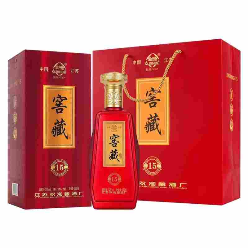 双沟全德坊 窑藏15 浓香型白酒 500ml*6瓶整箱装